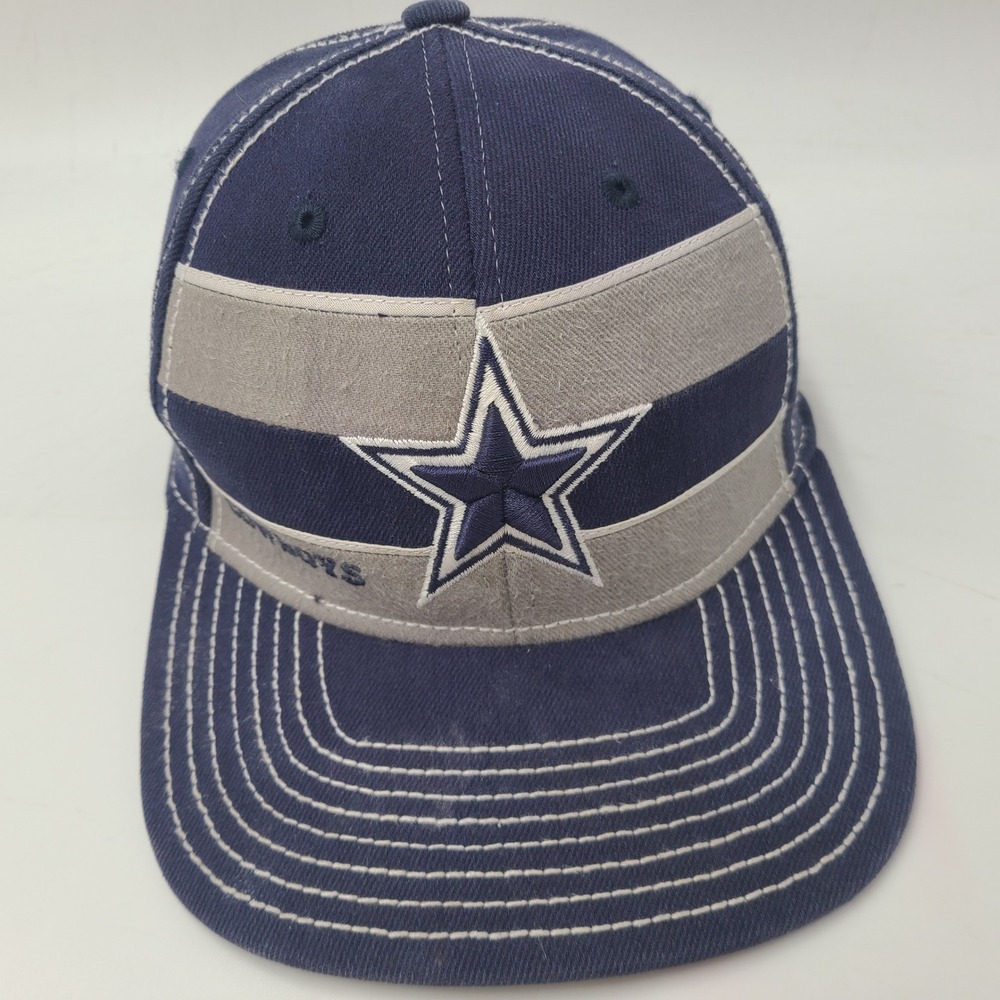 Dallas Cowboys Hat Fitted S-M Reebok Blue Gray NFL Football On Field Casual Men